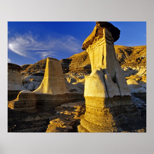 Pôster Canadá, Alberta, Drumheller. Hoodoos. (Frente)
