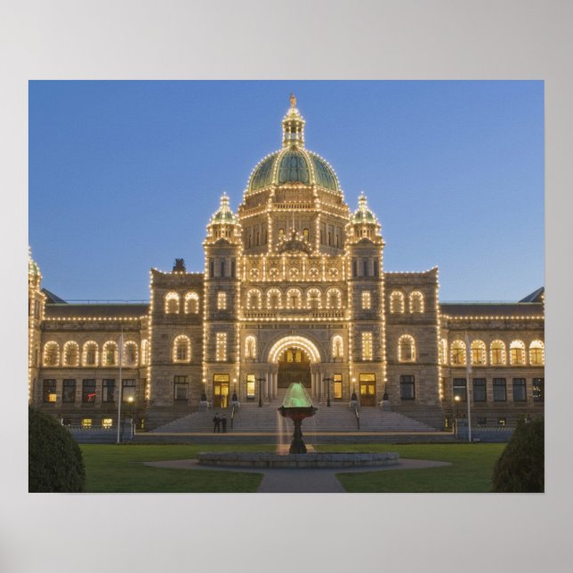 Poster Canadá, BC, Vitória, Edifício do Parlamento da BC  (Frente)