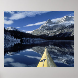 Poster Canadá, Colúmbia Britânica, Banff. Proa de caiaque