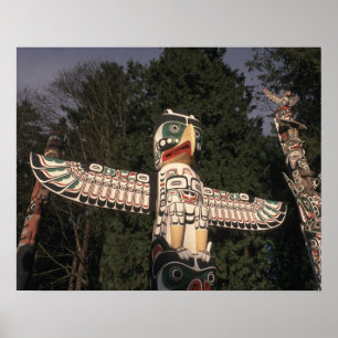 Poster Canadá, Colúmbia Britânica, Vancouver.  Nativo