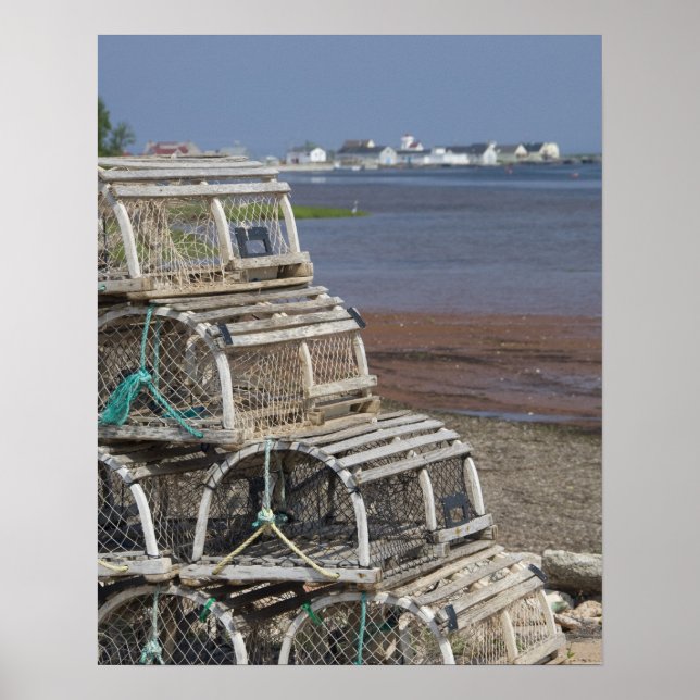 Poster Canadá, Ilha Príncipe Edward, Rustico. Lagosta (Frente)