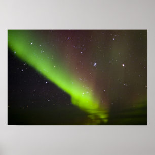 Pôster Canadá, Manitoba, Churchill. Aurora Borealis