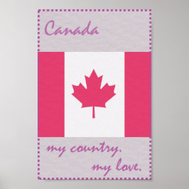 Pôster Canadá Meu País Meu Amor
