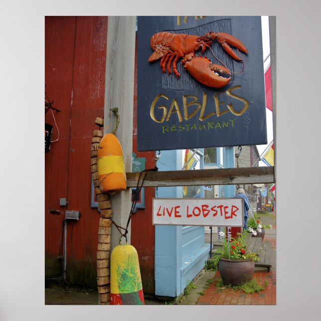 Poster Canadá, New Brunswick, Rua Andrews. Colorido (Frente)