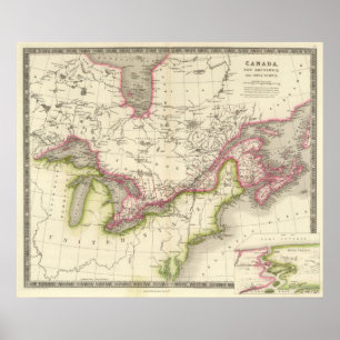 Pôster Canadá, Nova Bruxelas e Nova Escócia