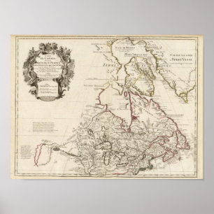 Pôster Canadá, os Estados Unidos, America do Norte