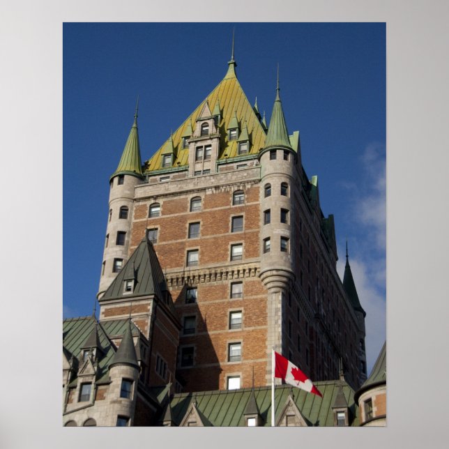 Poster Canadá, Quebec, Cidade de Quebec. Fairmont Chateau (Frente)