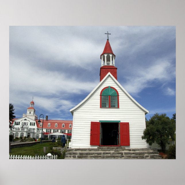 Pôster Canadá, Quebec, Tadoussac. Petite Chapelle, (Frente)