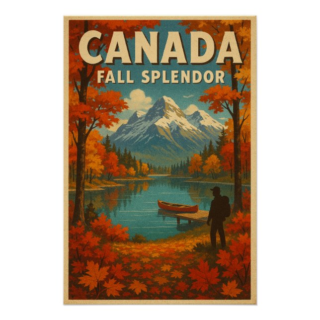 Pôster Canadá - Queda Splendor (Frente)