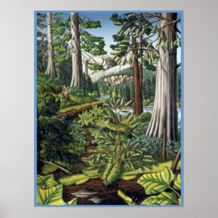 Poster canadense da pintura de paisagem por Kim