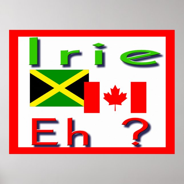 Pôster canadense jamaicano (Frente)