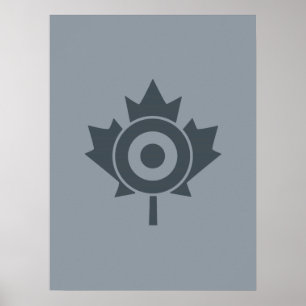 Poster Canadiano Maple Leaf Roundel Mod CANADA