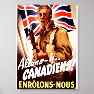 Pôster canadiens allons-y