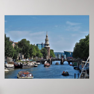 Poster Canais de Amsterdã