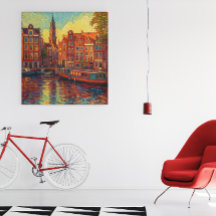 Canal Amsterdã guarda estilo van Gogh