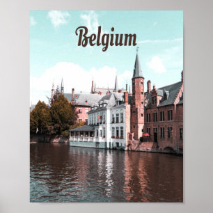 Poster Canal Bélgica Bruxelas