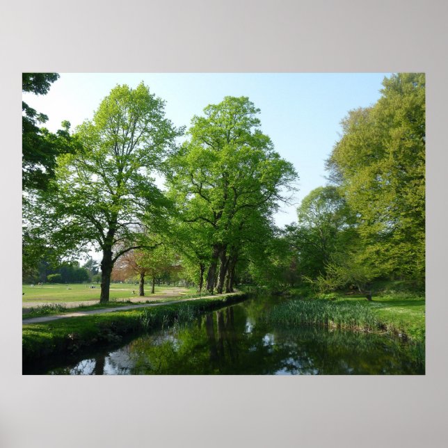 Poster Canal - Bute Park, Cardiff (Frente)