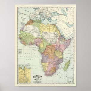 Poster Canal de África, Suez
