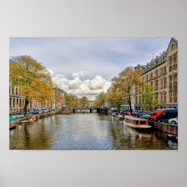 Poster Canal de Água de Amsterdã
