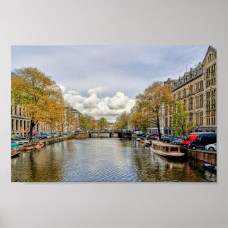 Poster Canal de Água de Amsterdã
