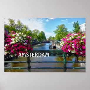 Poster Canal de Amsterdã