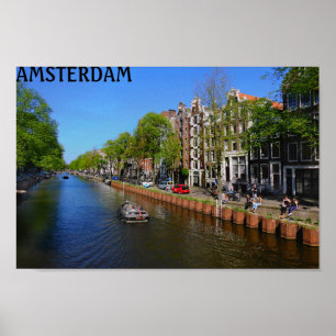 Poster Canal de Amsterdã