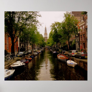 Pôster Canal de Amsterdão