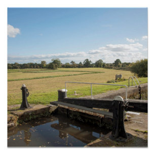 Pôster Canal de Montgomery Shropshire Inglaterra