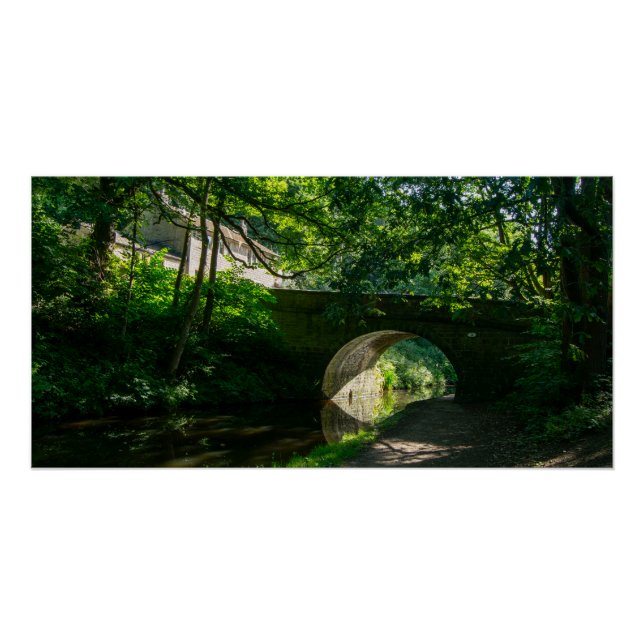 Pôster Canal de Rochdale, Sowerby Bridge (Frente)