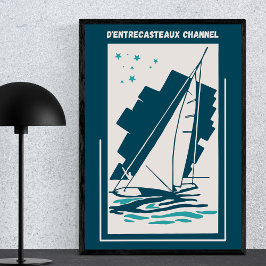 Poster Canal D'entrecasteaux, Austrália - Vintage Sail