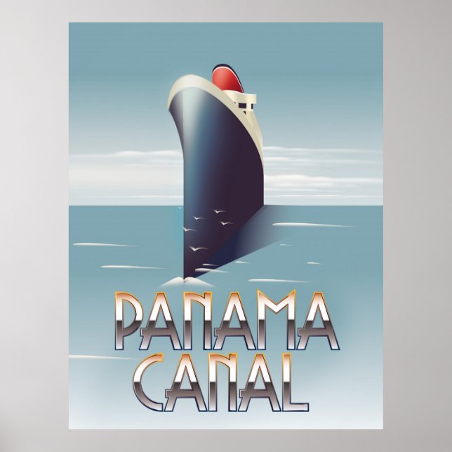 Poster Canal do Panamá (Frente)