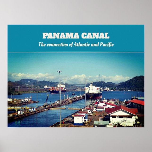 Poster Canal do Panamá (Frente)