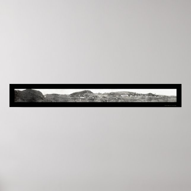 Poster Canal do Panamá Foto 1906 (Frente)