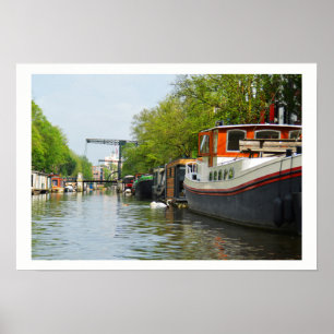 Poster Canal em Amsterdão
