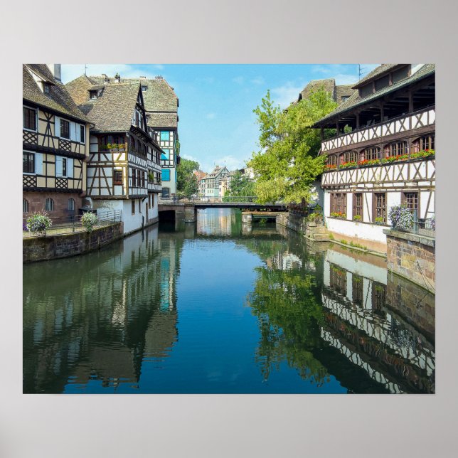 Poster canal em Estrasburgo França (Frente)