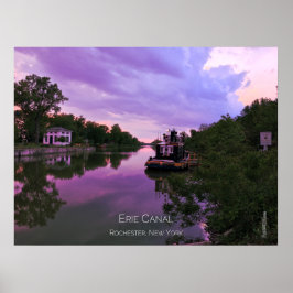 Poster - Canal Erie no Sunset