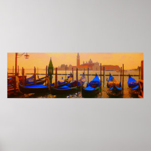 Pôster Canal grande de Veneza & viagem de Italia das