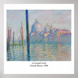 Pôster Canal grande do Le de Claude Monet