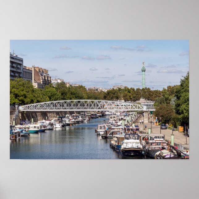 Poster Canal Saint Martin - Paris (Frente)