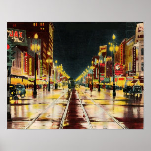 Poster "Canal Street", Nova Orleans