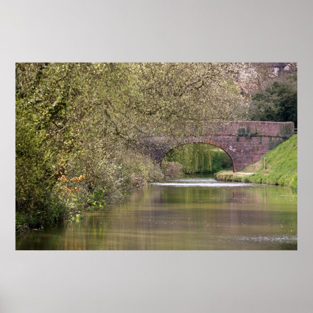 Poster Canal Tiverton, Devon, Inglaterra (Frente)