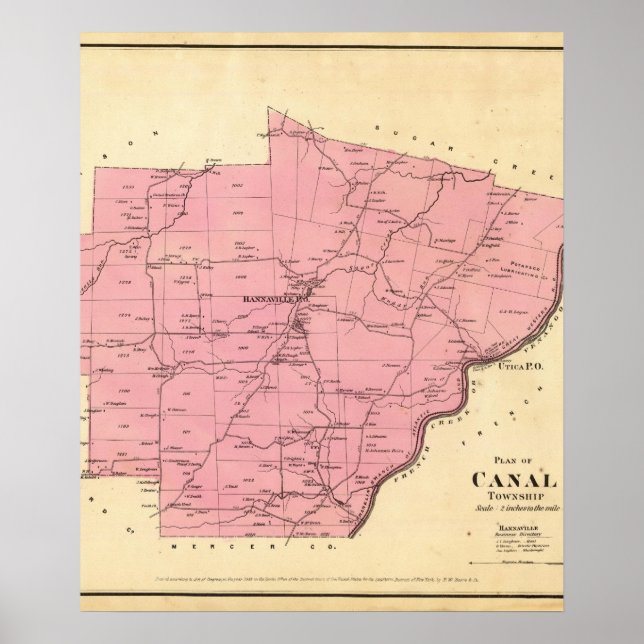 Pôster Canal Township (Frente)