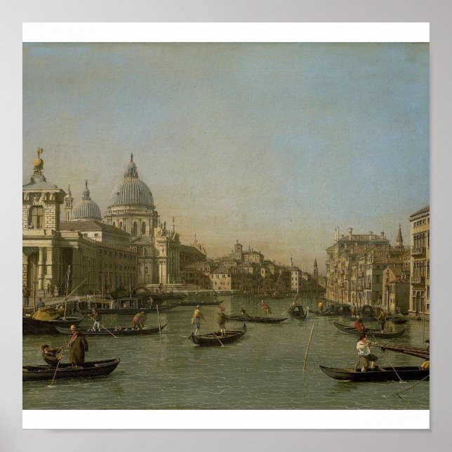 Poster Canaletto - A Entrada do Grande Canal de Veneza (Frente)