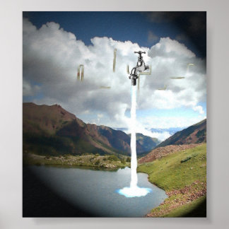 Pôster canalização do céu