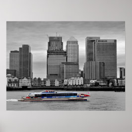 Poster Canary Wharf London Docklands Inglaterra Reino Uni