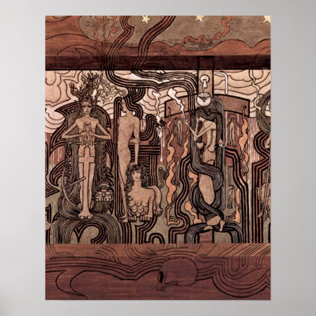 Poster Canção do tempo por Jean Theodoor Toorop (Frente)