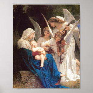 Poster Canção dos Anjos - William-Adolphe Bouguereau