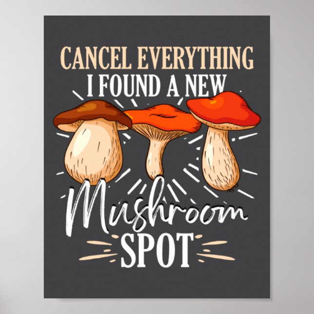 Poster Cancel Everything I Found A New Mushroom St Fora  (Frente)