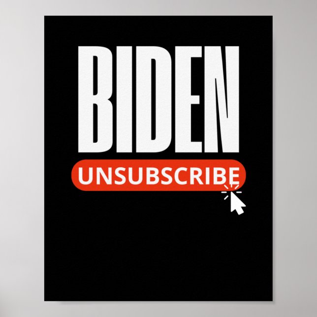 Poster Cancelar Assinatura do Dia de Inauguração do Biden (Frente)