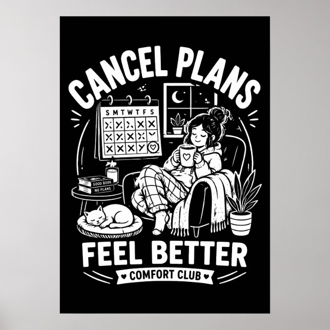 Poster Cancelar Club de Conforto de Planos (Frente)